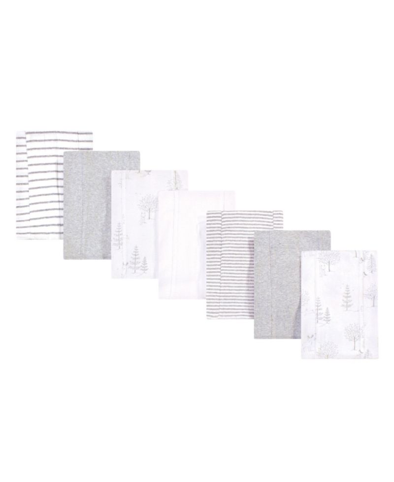 Unisex 7Pk Natural Interlock Burp Cloth