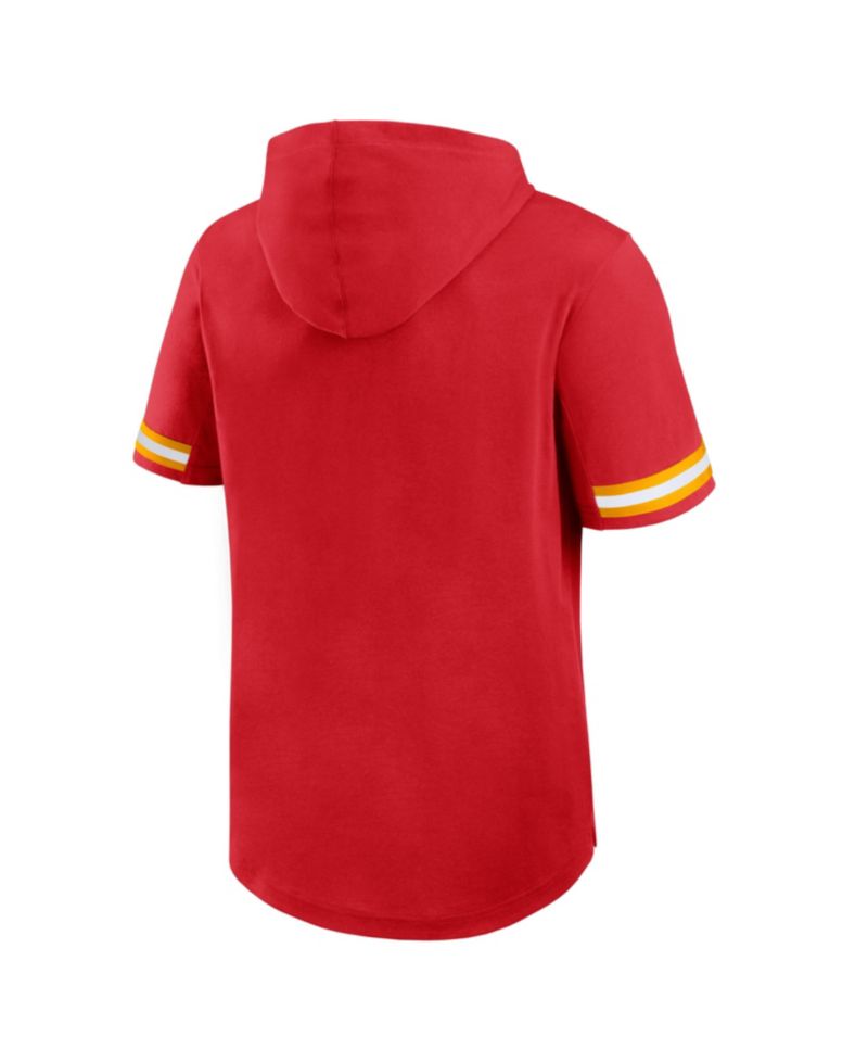 Men's Kansas City Chiefs Optimal Play Classic-Fit Short-Sleeve Hoodie