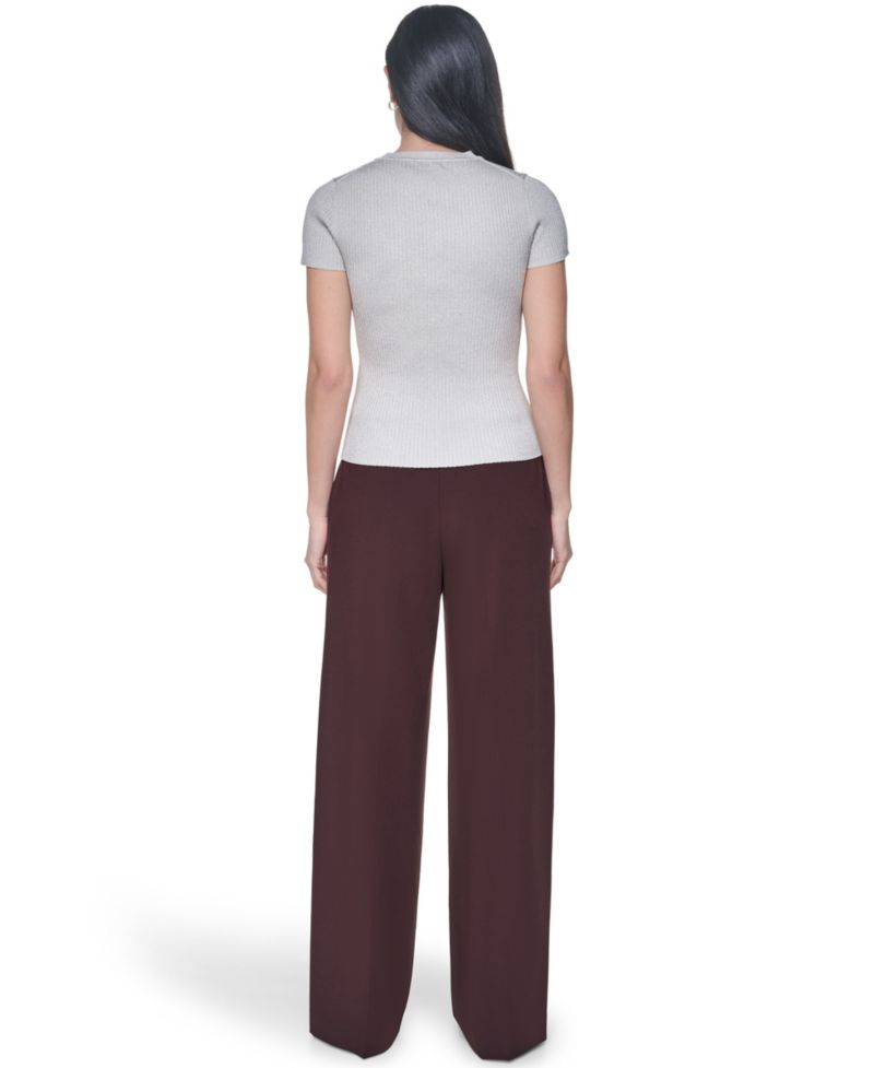 Women's Crewneck Short-Sleeve Sweater
