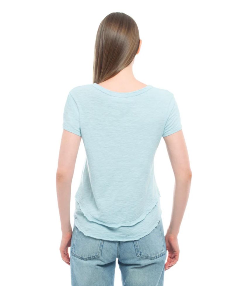 Women's Short Sleeve Mock Layer Tee