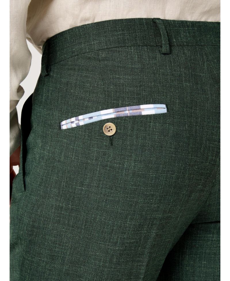 Men's Linen Wool Blend Trousers