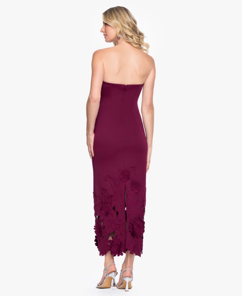 Women's Strapless Fitted Column Gown