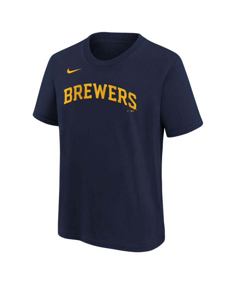 Boys' and Girls' 4-16 Christian Yelich Milwaukee Brewers Screen-Printed T-Shirt