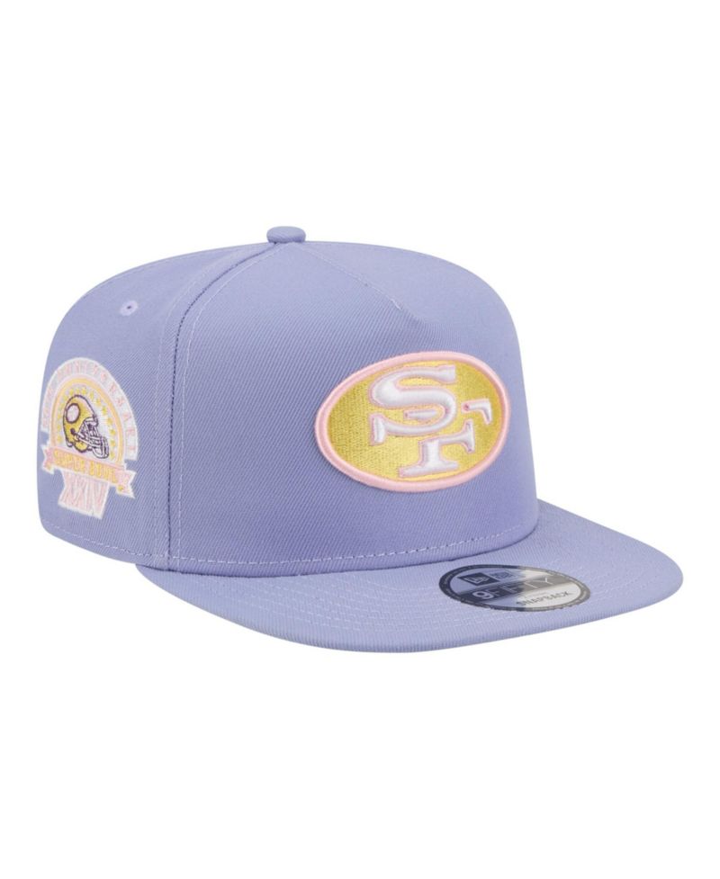 Men's Lavender San Francisco 49ers Bloom A-Frame 9FIFTY Snapback Hat