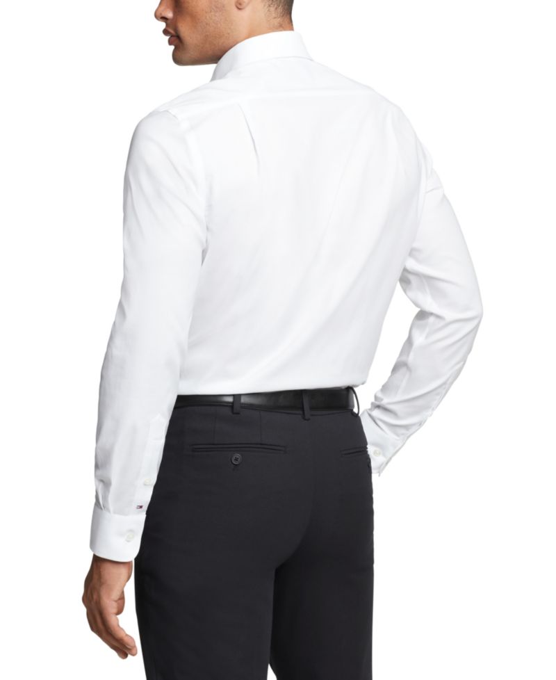 Men's TH Flex Essentials Wrinkle Free Stretch Dress Shirt, Regular & Slim Fit