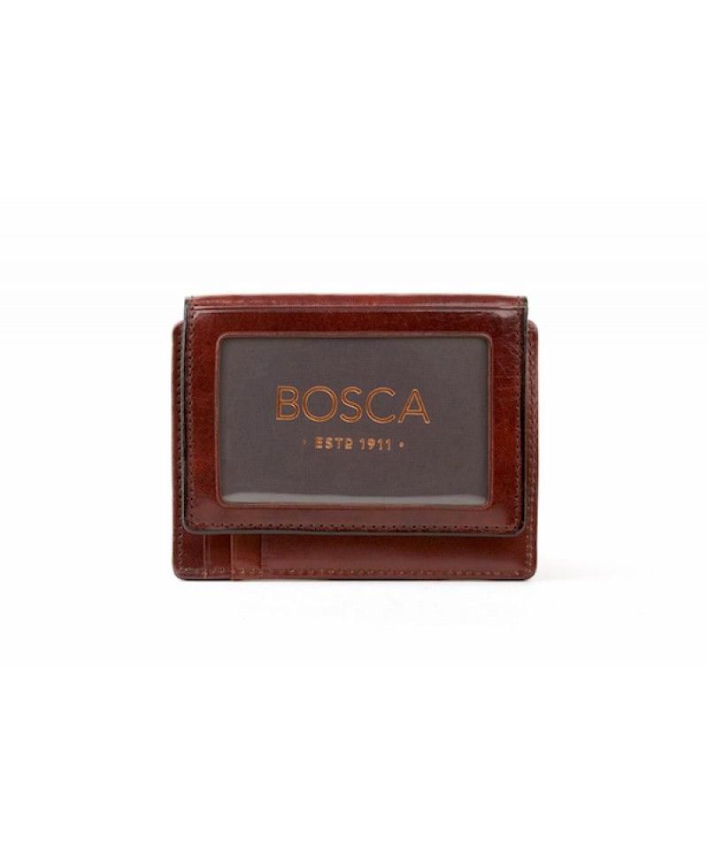Men's Old Leather Front Pocket ID Wallet