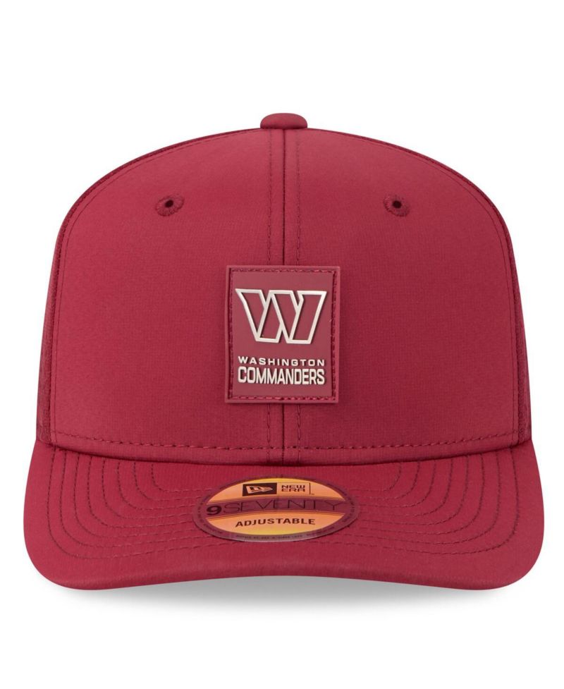 Men's Burgundy Washington Commanders 2025 Sideline 9SEVENTY Trucker Adjustable Hat