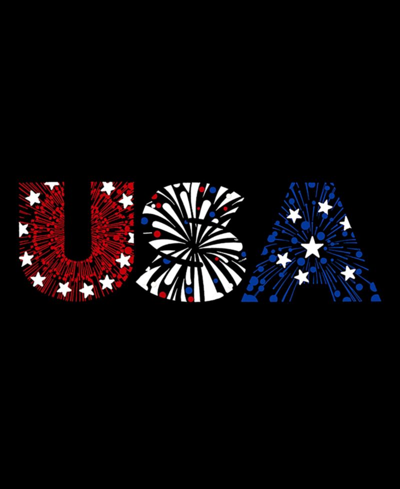 Men's USA Fireworks Flag Tank Top