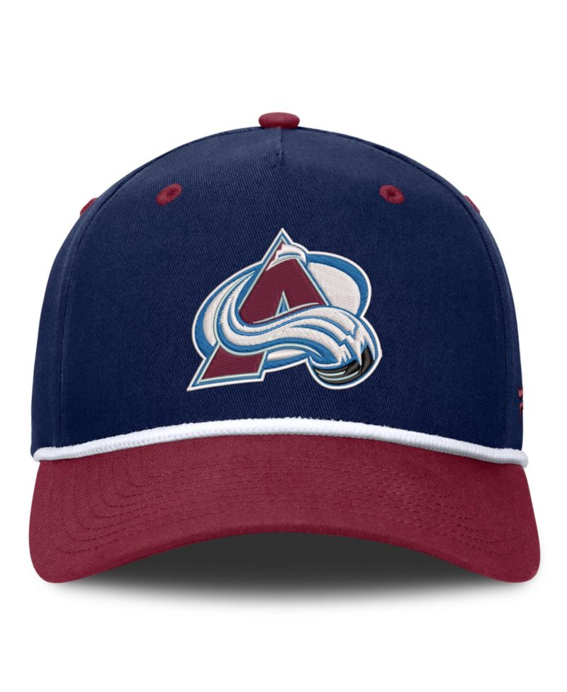 Men's Navy/Burgundy Colorado Avalanche Fundamental Power Play A-Frame Adjustable Hat