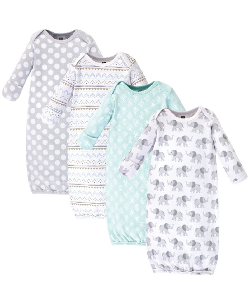 Baby Boys Hudson Unisex Very Soft Cotton Gowns