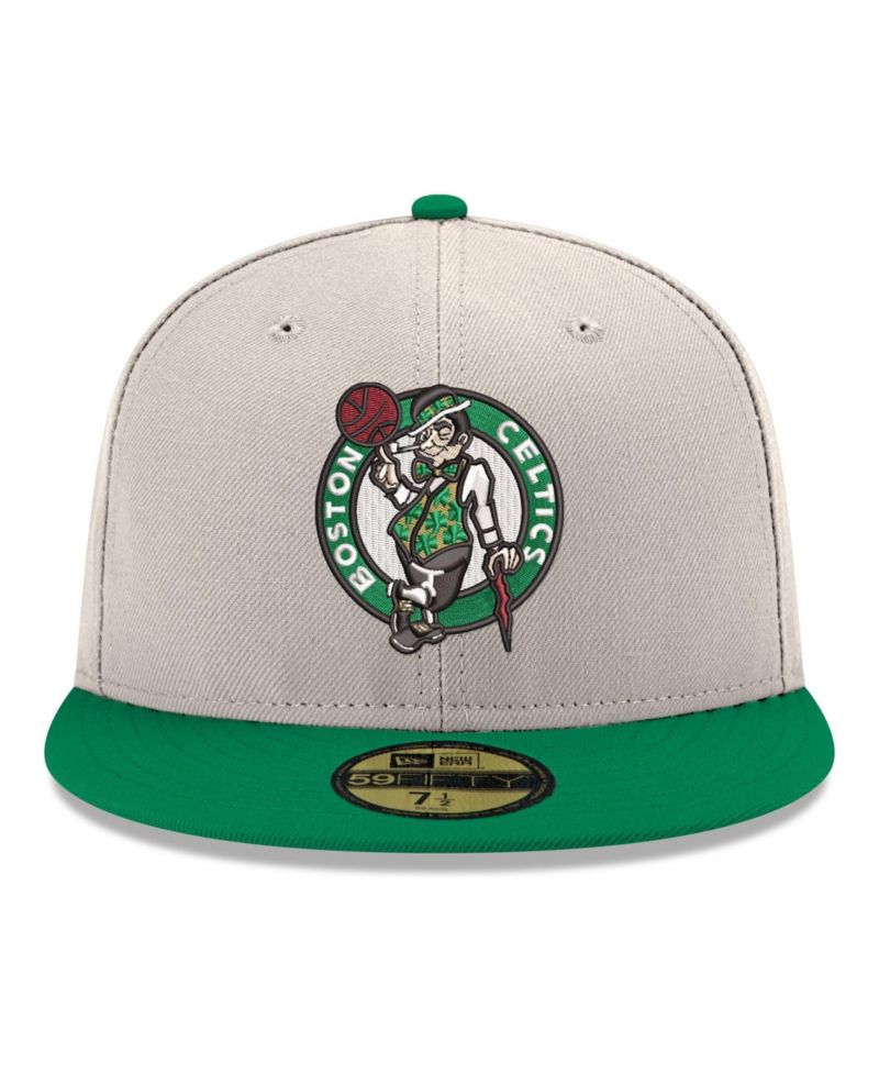 Men's Gray/Kelly Green Boston Celtics Chrome 59FIFTY Fitted Hat