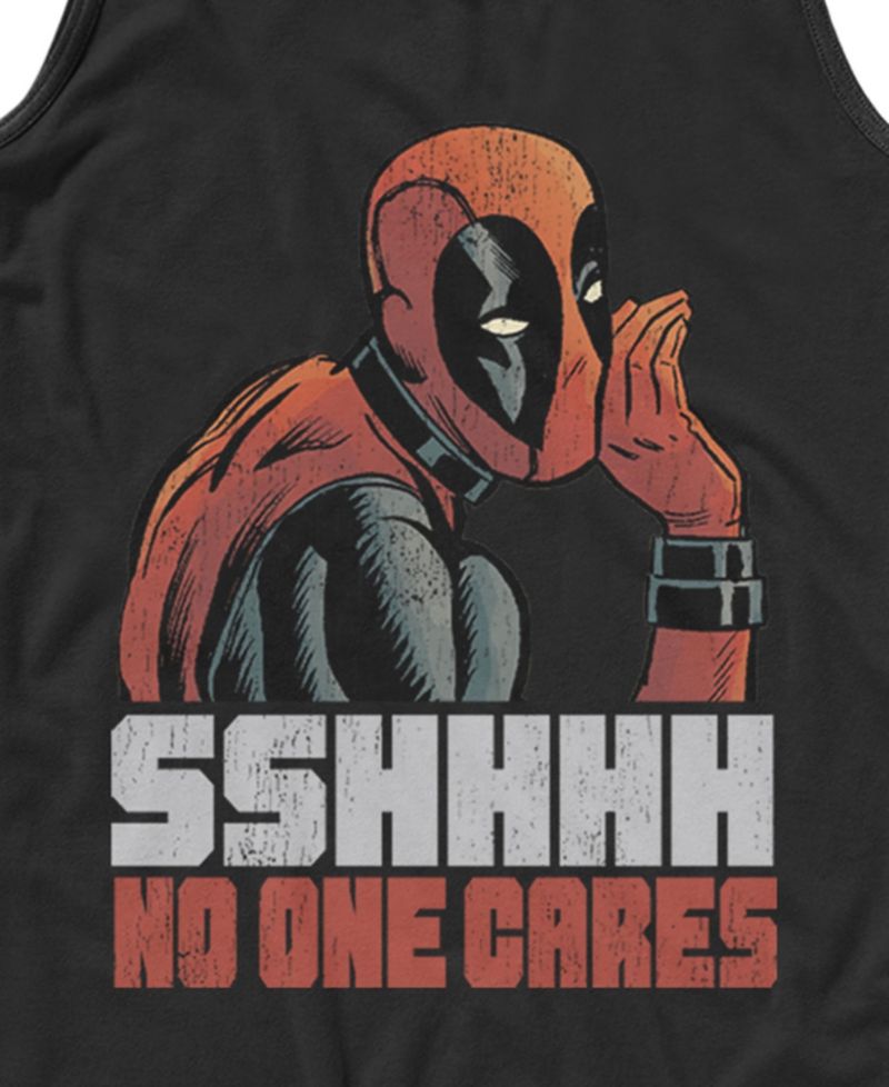 Men's Marvel Deadpool No One Cares Tank