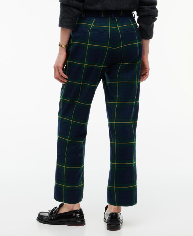 Women's Flannel Tailored Straight-Leg Pants