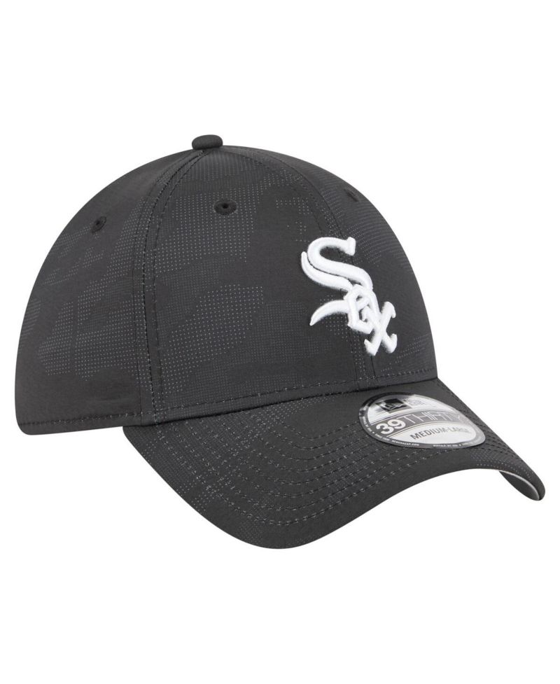 Men's Black Chicago White Sox Tonal Camo 39THIRTY Flex Hat