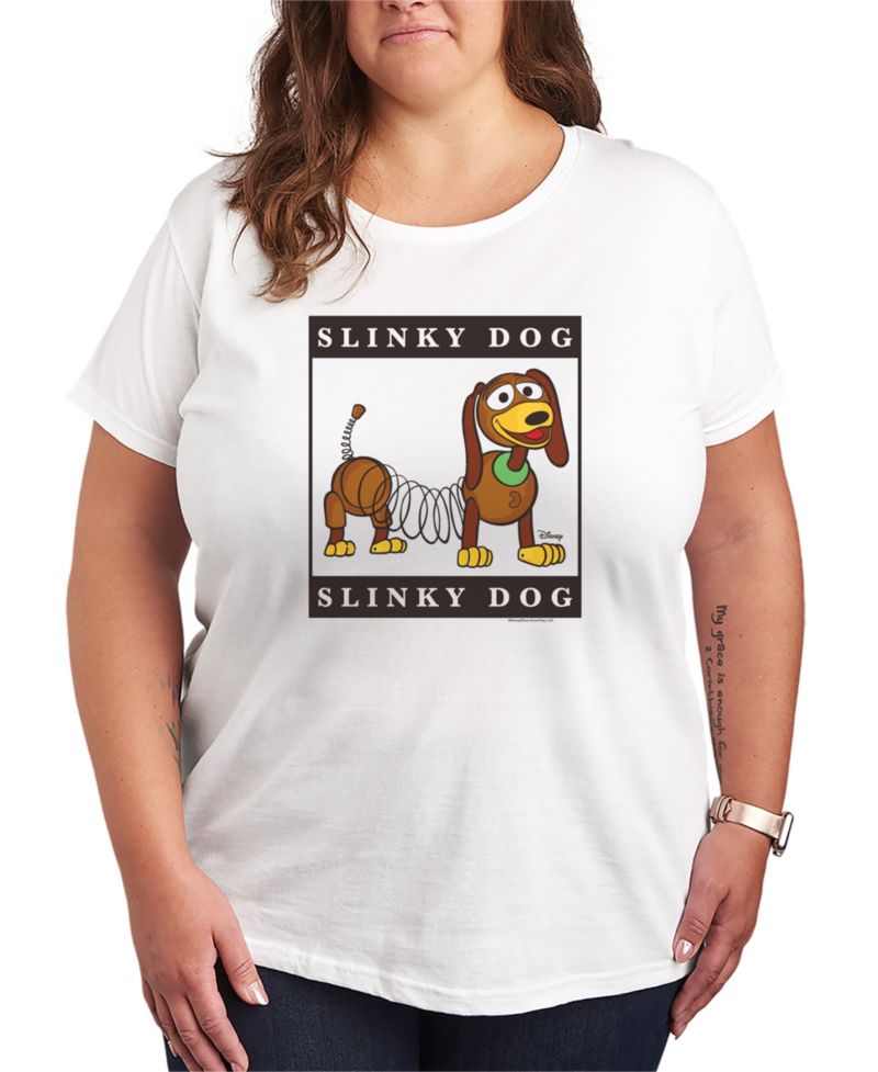 Plus Size Toy Story 4 Type Block Slinky Short-Sleeve Graphic T-Shirt