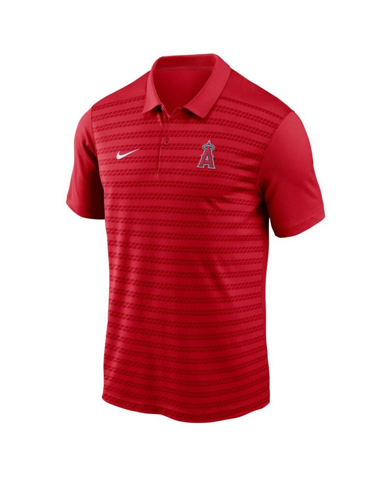 Men's Red Los Angeles Angels Authentic Collection Victory Performance Polo Shirt