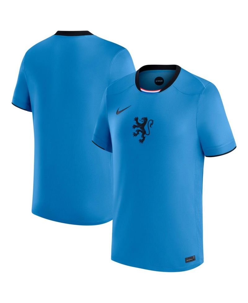 Big Boys and Girls Blue Netherlands Women's National Team 2025/26 Away Replica Jersey