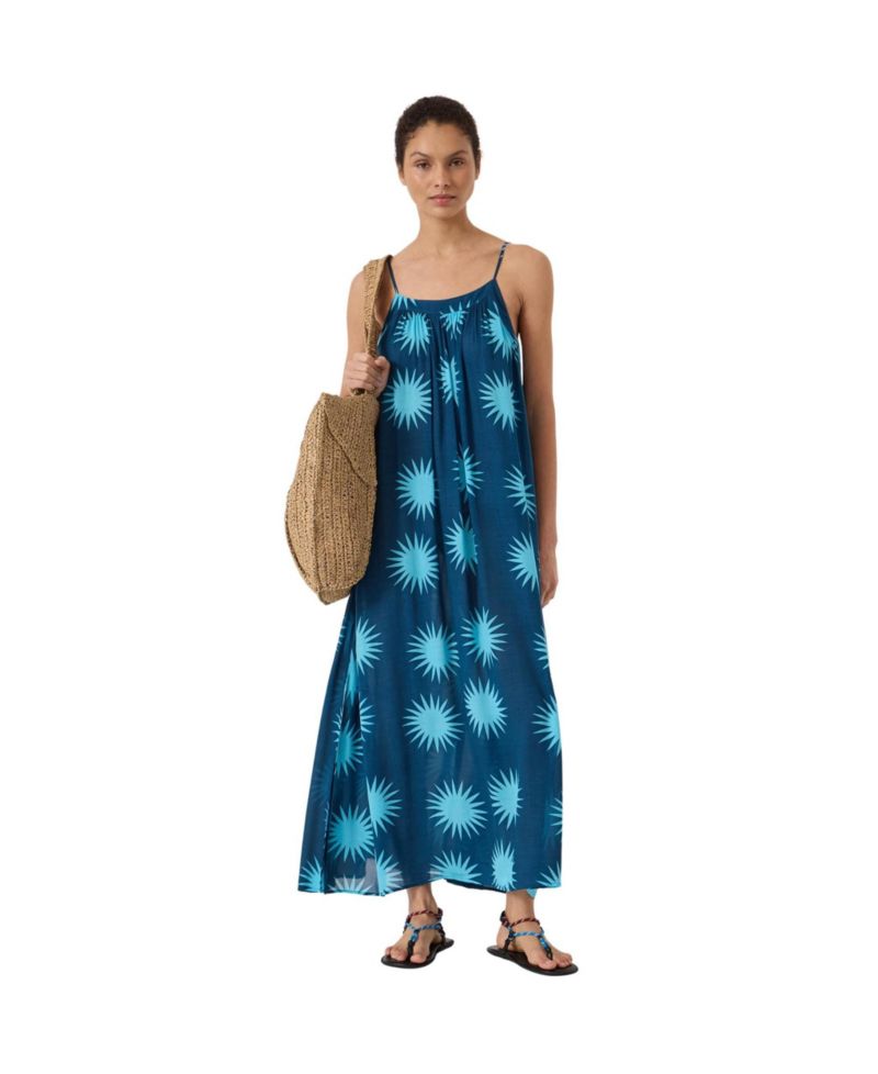 Women's Soleil Printed Strappy Maxi Dress