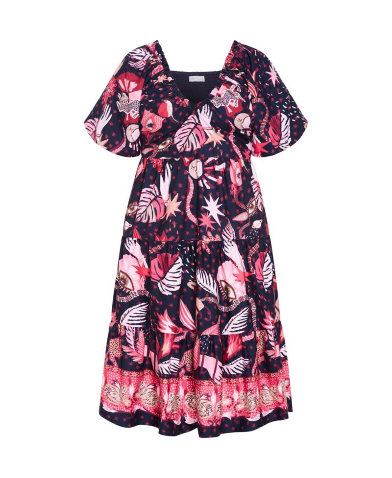 Women's Simona Print Puff Sleeve Dress