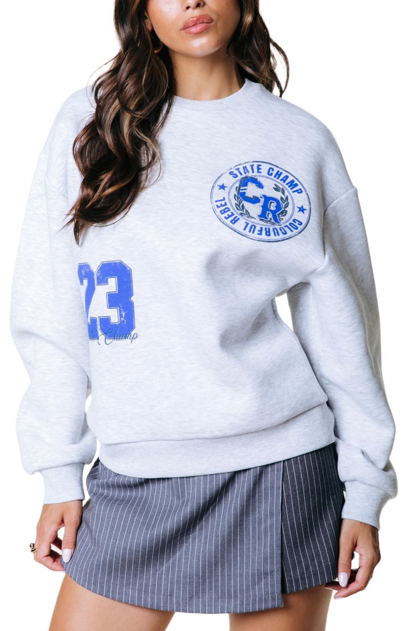 Women's State Champ 23 Dropped Shoulder Sweat