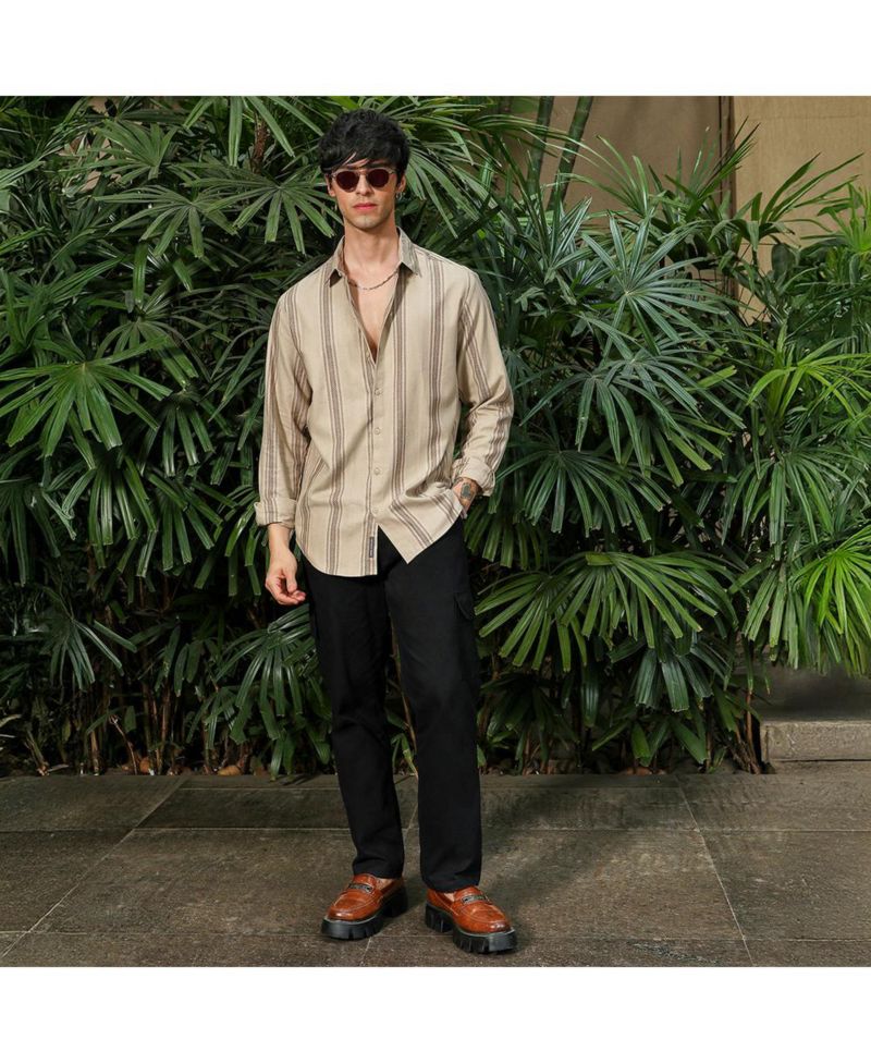 Men's Halo-Striped Shirt