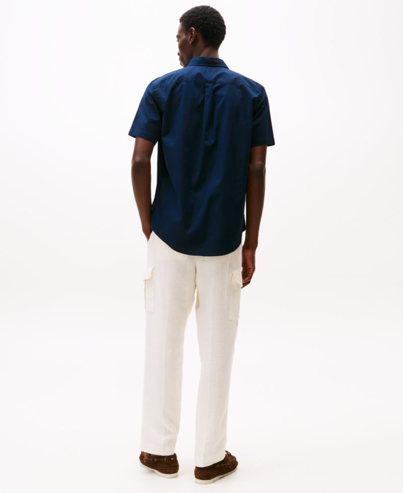 Men's Short Sleeve Flex Poplin Regular Fit Shirt