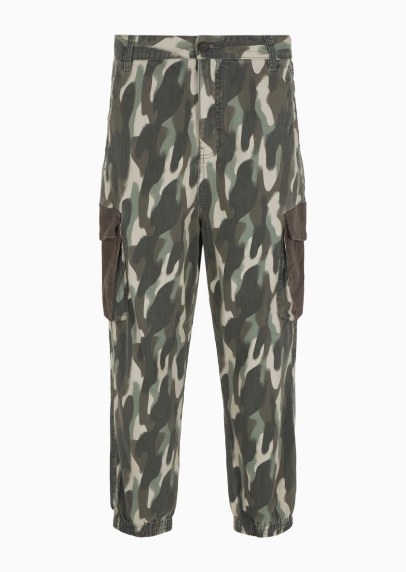 Men's Men's Tapered Camo-Print Cargo Pants