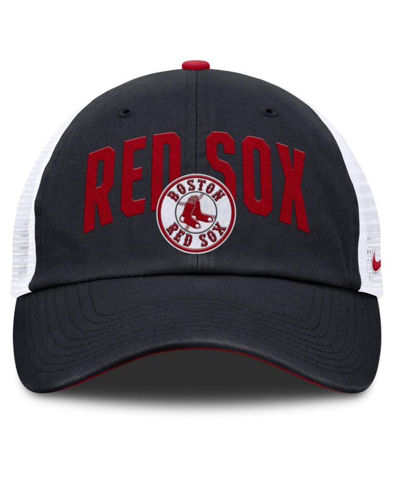 Men's Navy Boston Red Sox Primetime Club Adjustable Trucker Hat