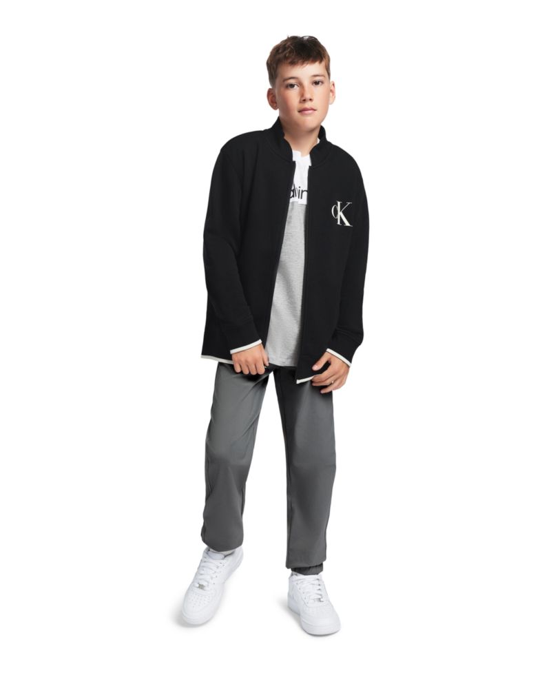 Boys' 8-20 Long-Sleeve Bomber Sweatshirt