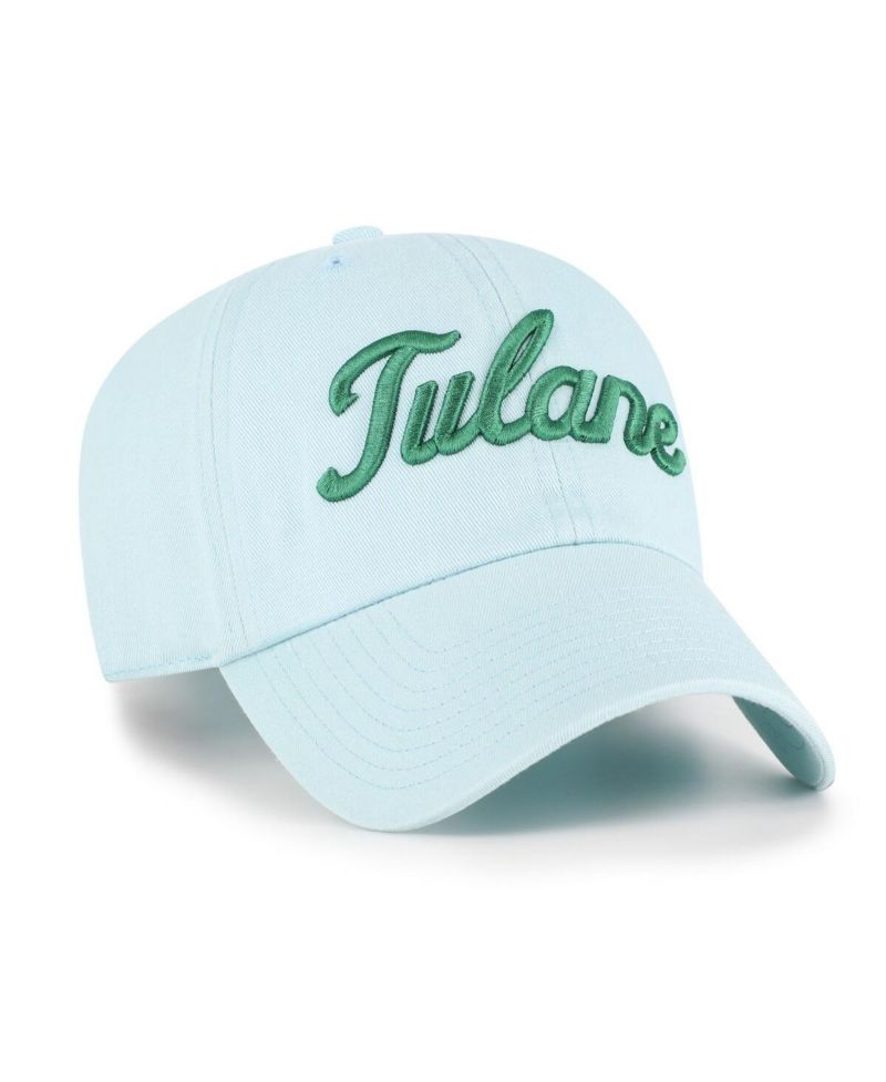 Men's Powder Blue Tulane Green Wave Vault Clean Up Adjustable Hat