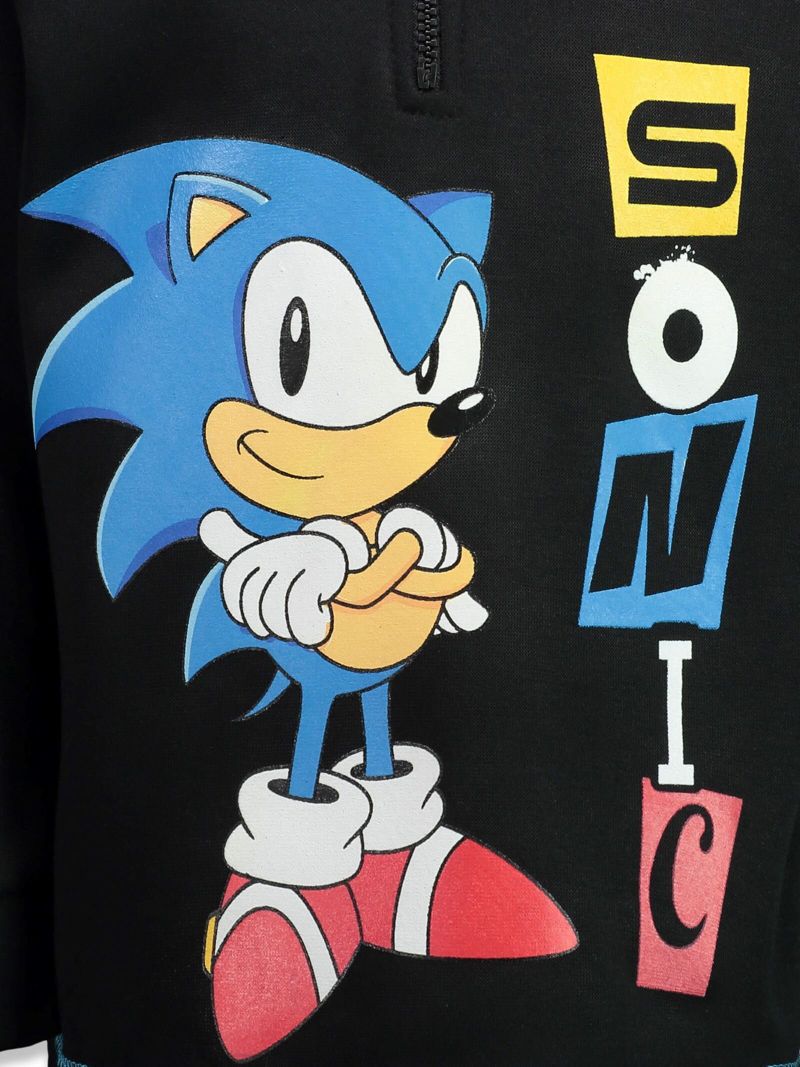 Toddler Boys Sonic the Hedgehog Fleece Half Zip Hoodie to