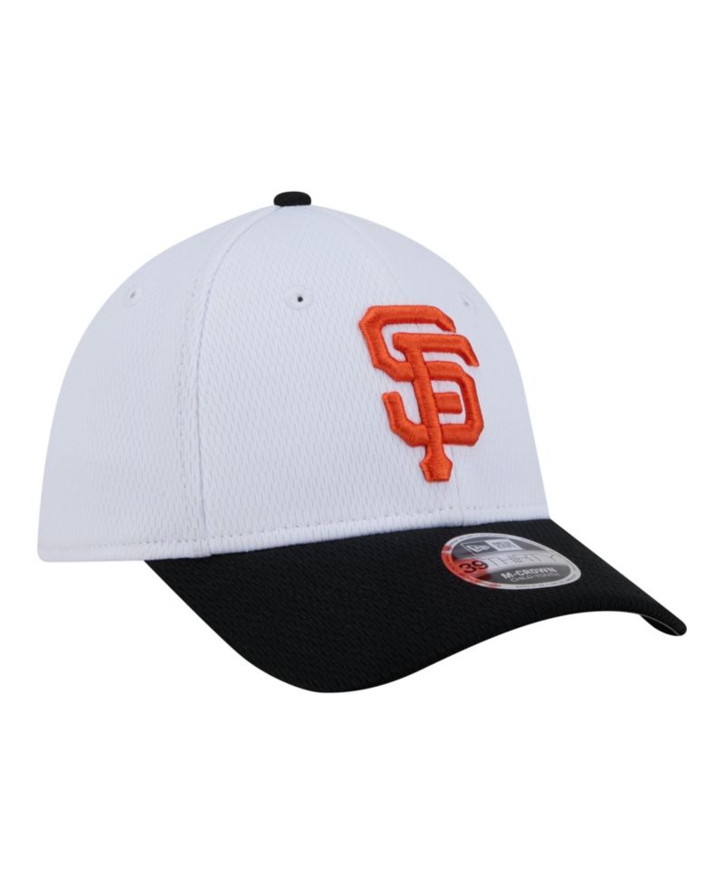 Big Boys and Girls White/Black San Francisco Giants Baseball 39THIRTY M-Crown Flex Hat