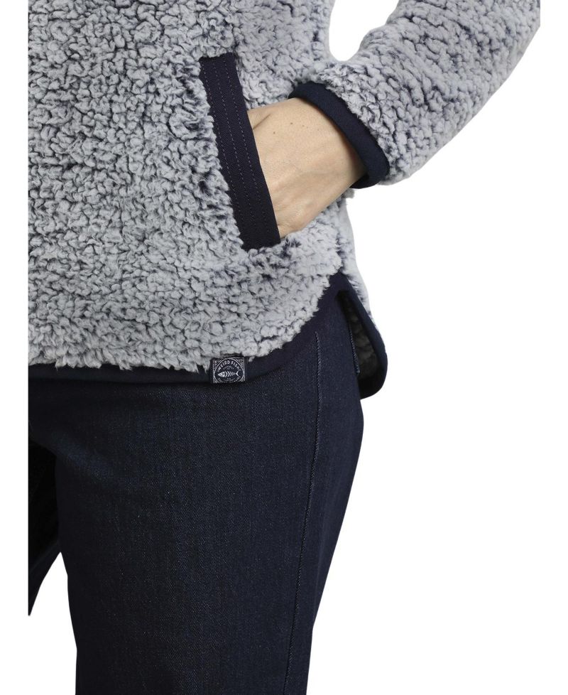 Women's Madi Cozy Quarter Zip Mock Neck Fleece Sweatshirt