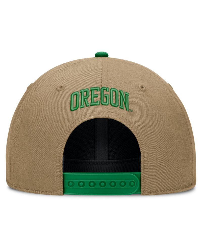 Men's and Women's Beige/Green Oregon Ducks Primetime Rise Dri-FIT Adjustable Hat