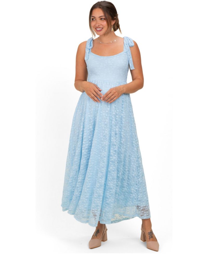 Women's Sleeveless Lace Maxi Dress