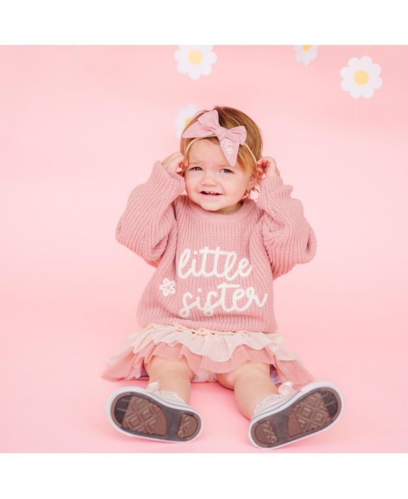 Little Girls Little Sister Knit Sweater