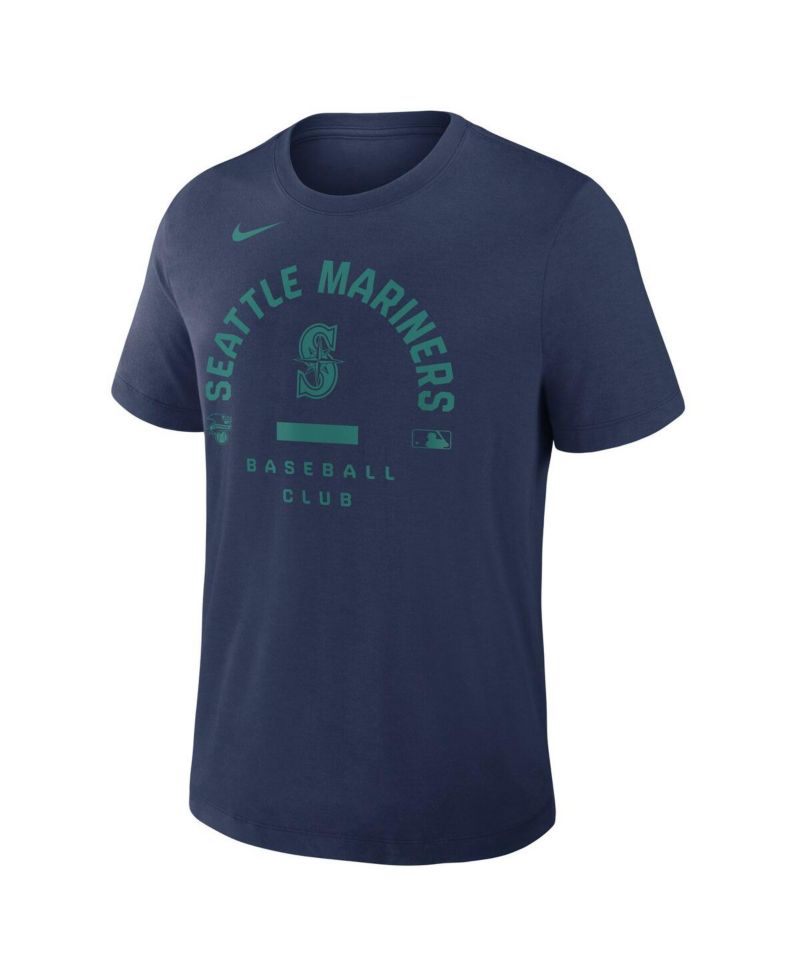 Men's Navy Seattle Mariners Authentic Collection Early Work Tri-Blend Dri-FIT T-Shirt