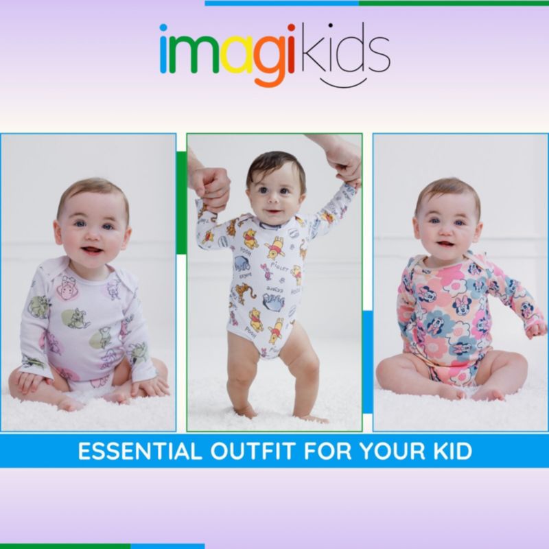 Baby Girls Dumbo Simba 3 Pack Cosplay Bodysuits