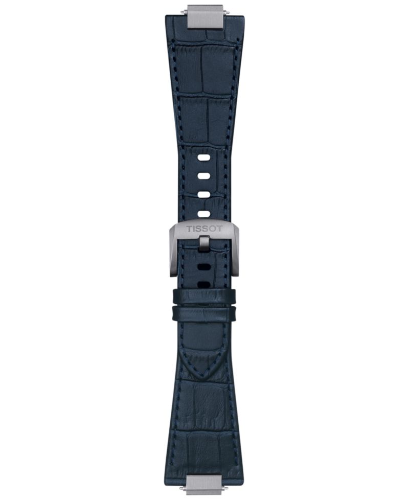 Men's PRX Blue Leather Strap Watch 40mm