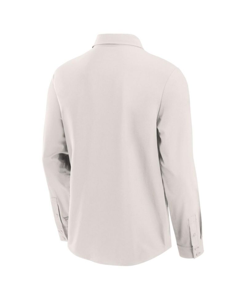 Men's Cream Cincinnati Bengals Front Office Long Sleeve Button-Up Shirt