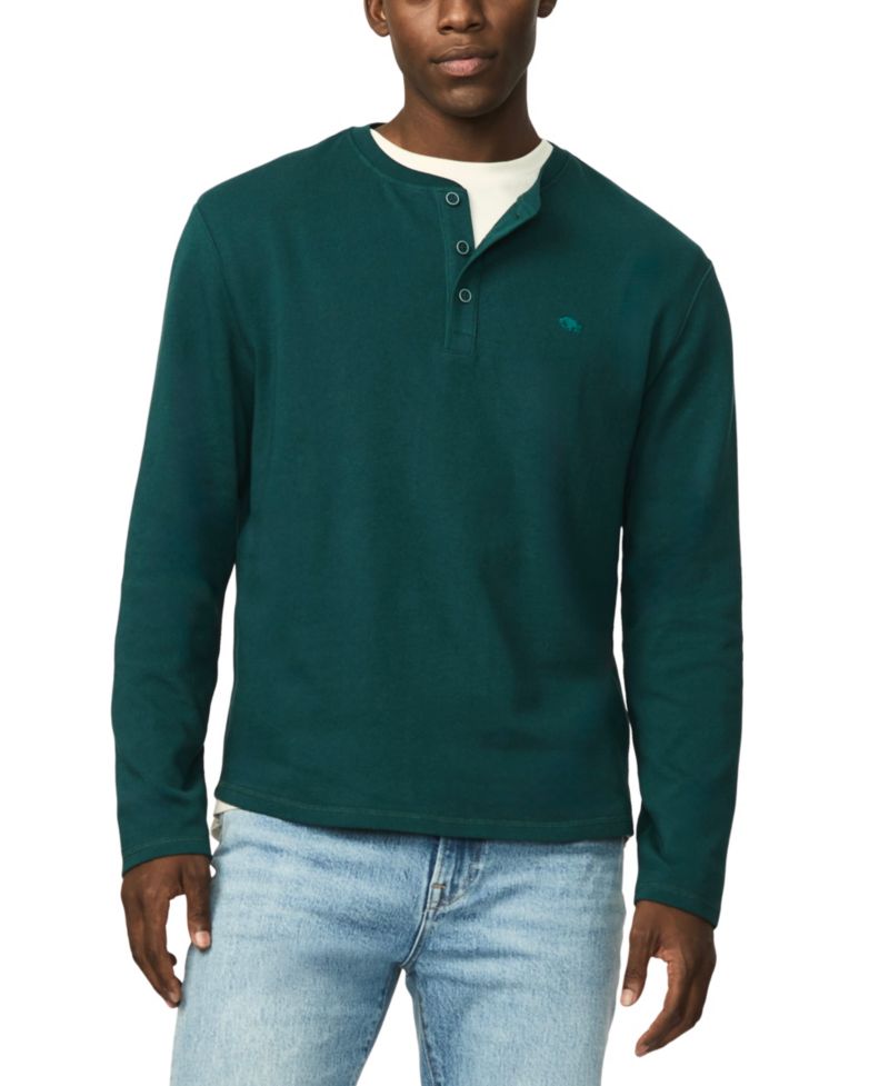 Men's Kambo Long-Sleeve Regular-Fit Henley
