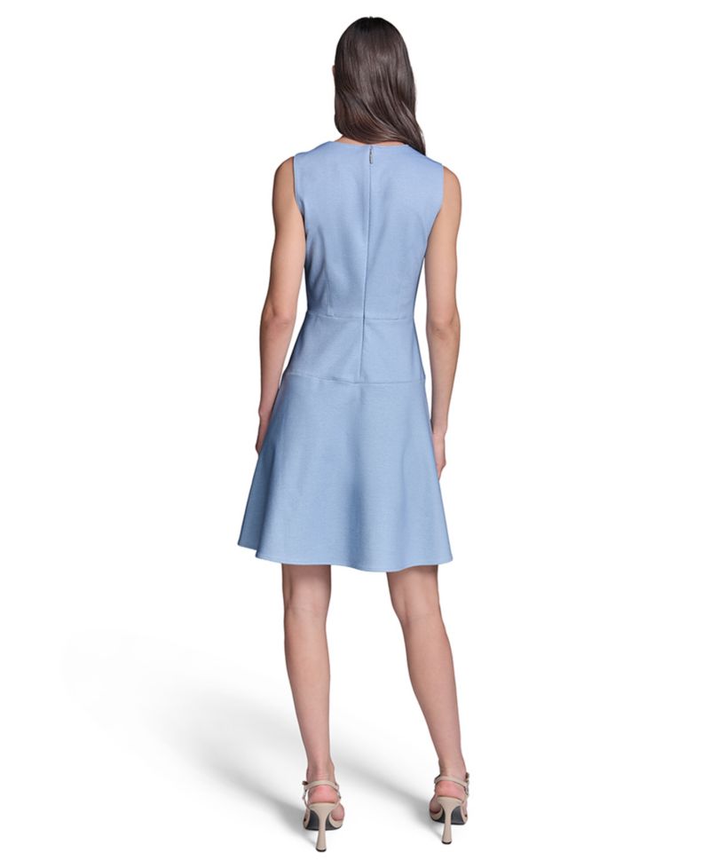 Women's Fit and Flare Sleeveless Dress