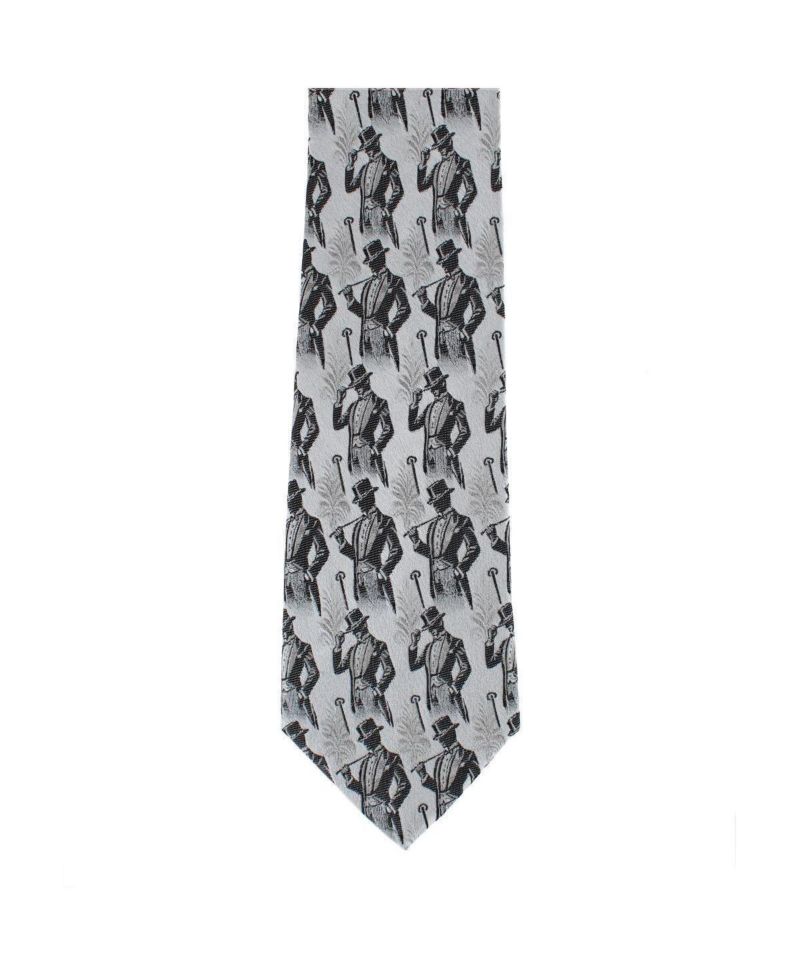 Men's Ambrose Dapper Night Silk Novelty Necktie and Pocket Square Set