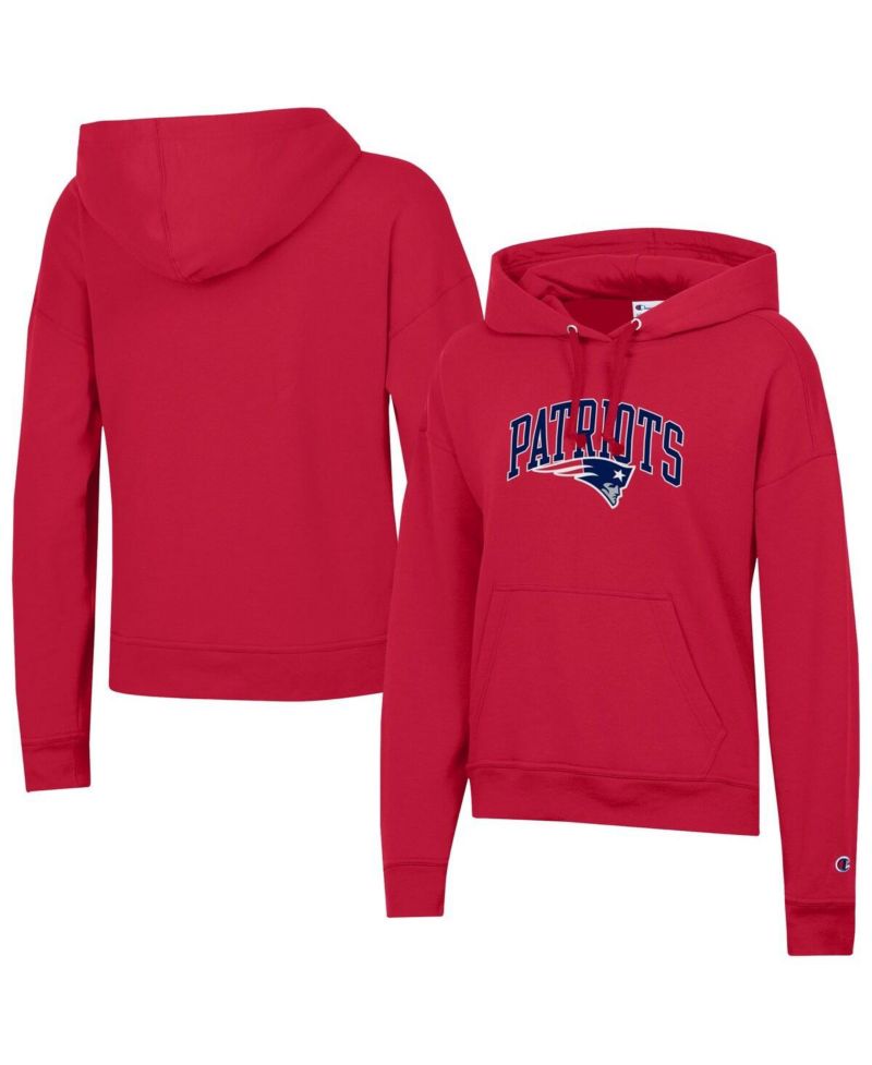Women's Red New England Patriots Powerblend Hoodie