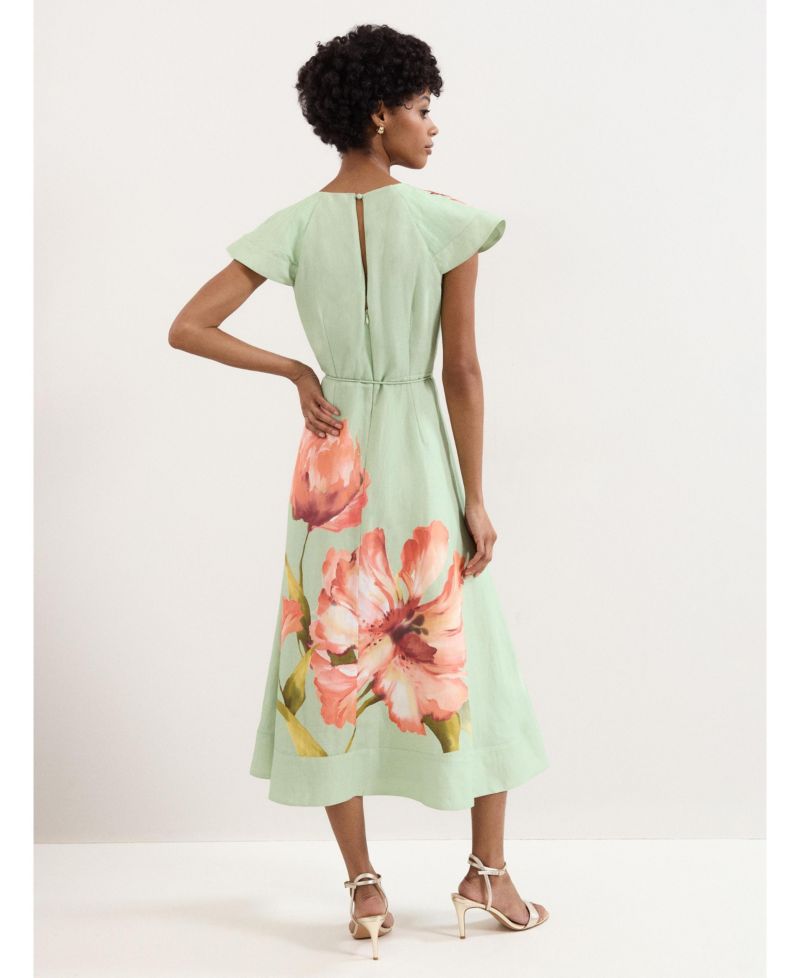 Women's Matilda Ruffle V-Neck Floral Dress