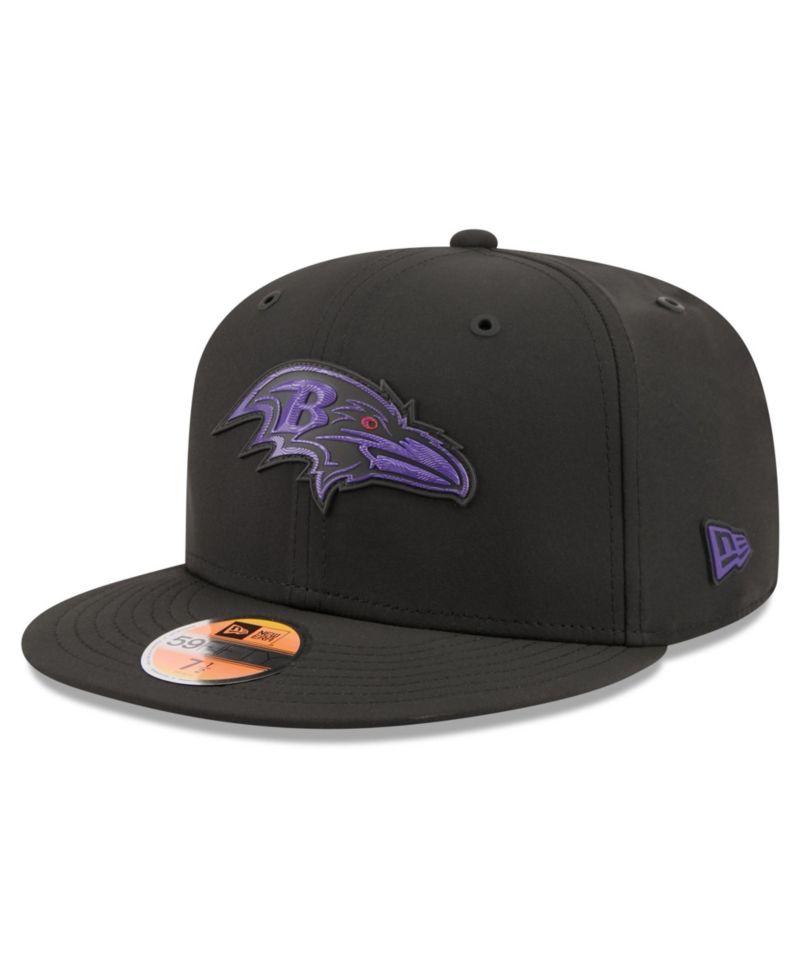 Men's Black Baltimore Ravens 2026 Sideline 59FIFTY Fitted Hat