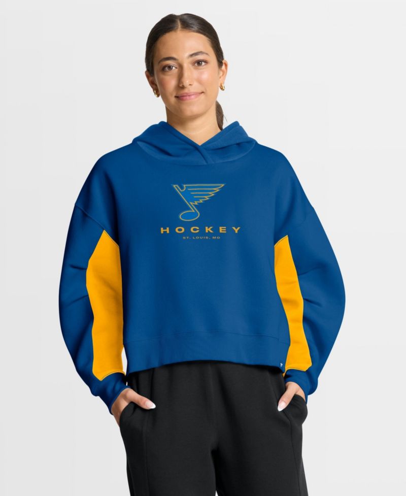 Women's Blue St. Louis Blues Back Check Boxy Hoodie