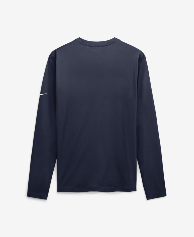 Men's New England Patriots Legend Icon Long-Sleeve Crewneck T-Shirt