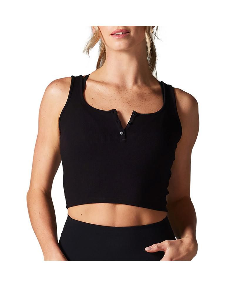 Women's Fitted Henley Tank