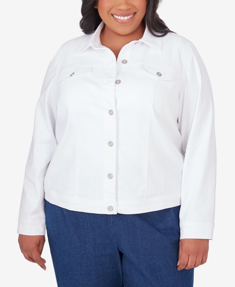 Plus Size Classic Fit Denim Jacket